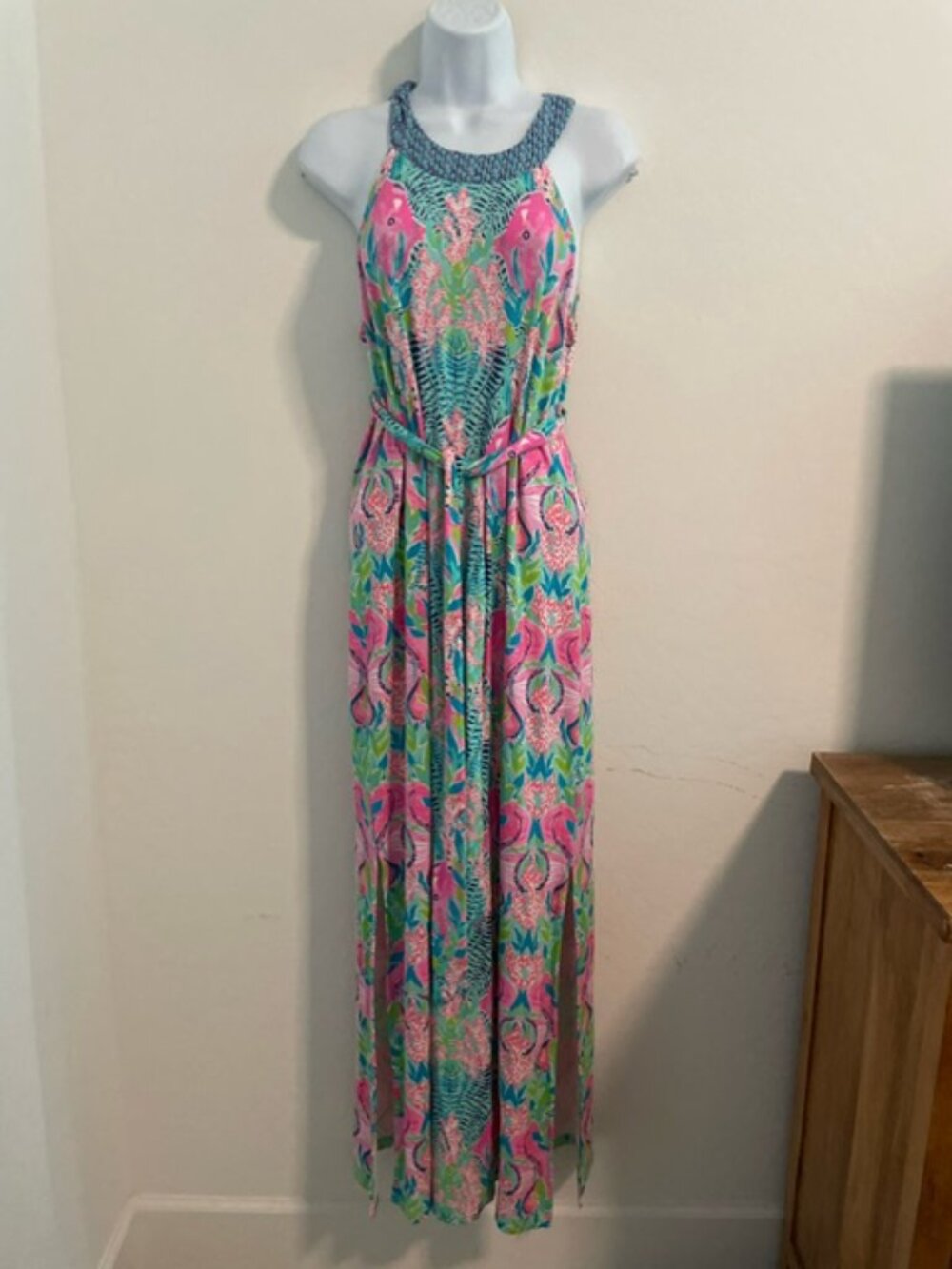 Lilly Pulitzer Monterrey Halter Maxi Dress in a size Medium